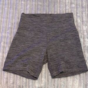 Lululemon Athletica Heathered Gray Bike Shorts